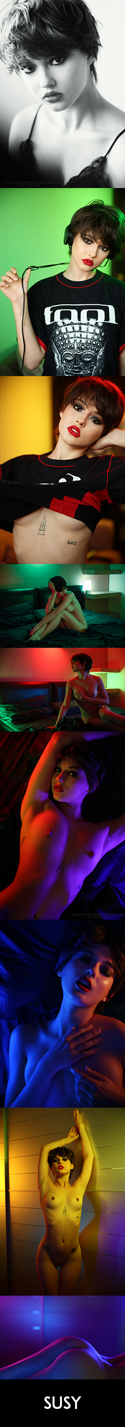Workshop di fotografia luci led colorate